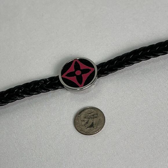 Louis Vuitton Pink Multicolor Murakami Canvas Adjustable Leather Bracelet - Picture 5 of 8